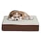 Pet Adobe Orthopedic Sherpa Top Pet Bed with Memory Foam and Removable Cover 20x15x4 Brown by Pet Adobe 516981YOY - alternate 1
